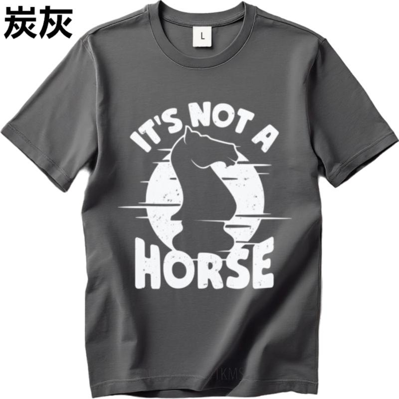 Unisex Teeshirt Solid Color For Unisex Crew Neck Tshirt Brand Its Not A Horse Chess Piece Classic Boys Tops Trendy Tshirt Cotton