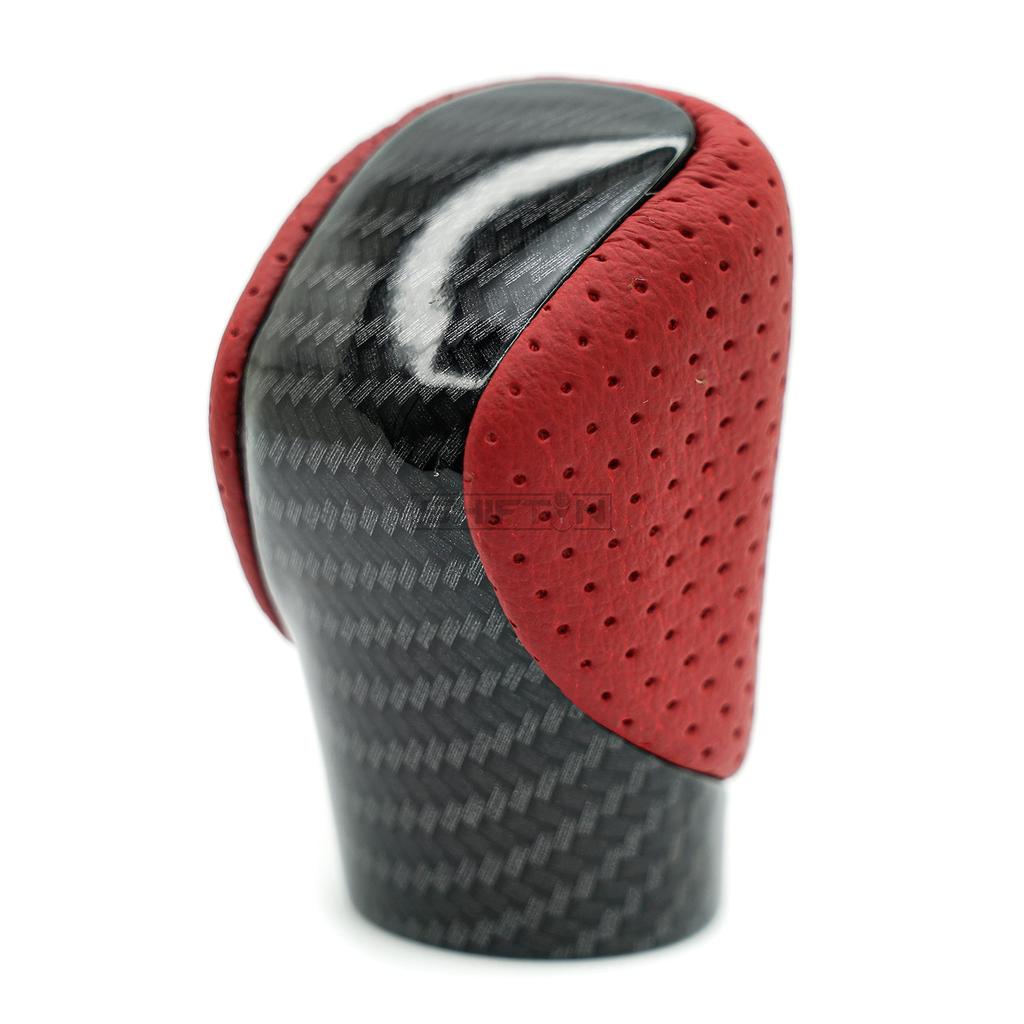 SHIFTIN Gear Shift Knob Shifter for Lexus ES GS GX NX RC RX 200t 300 350 3450h 450hL 350L Red Fiber (Circuit Leather/Carbon Pattern)