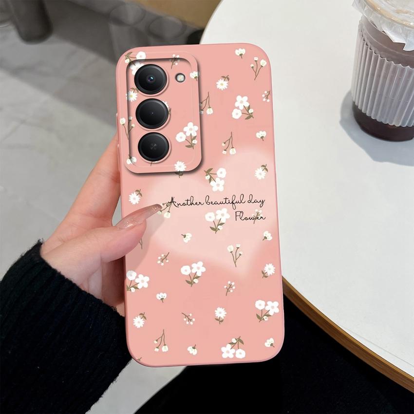 Premium Protective Case For Redmi 15 10 11 15C 12C 10C Note 14 Pro Plus 14S Beautiful Brown Leaf Patterns Liquid Silicone Phone Cover For Redmi Casing