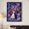 Full Round Diamond Painting The Beast and The Princess Art Rhinestone Picture Mosaic DIY 5D Cross Stitch Embroidery Home Decoration