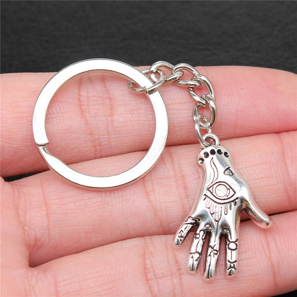 28mm Key Ring Hamsa Hand Eye Of Horus Wedding Jewelry Findings QY025