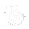 Children's Table + Chair Set - White/oak Craft Gold Color