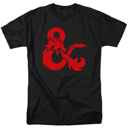 Dungeons and Dragons Ampersand Logo Adult Shirt Black Unisex T-Shirt XXL