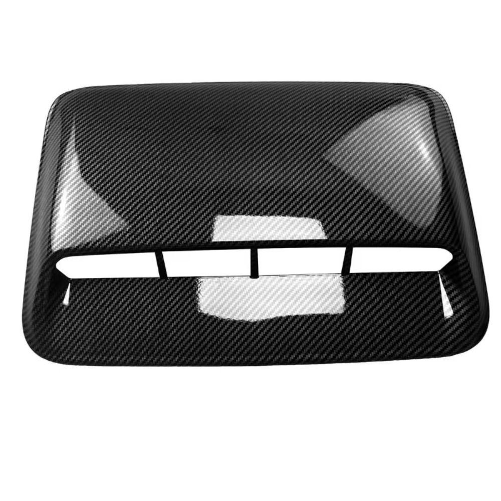 Carbon Fiber Hood Scoop Decorative Trim Air Outlet Decorative Cover  Auto Exterior Accessories