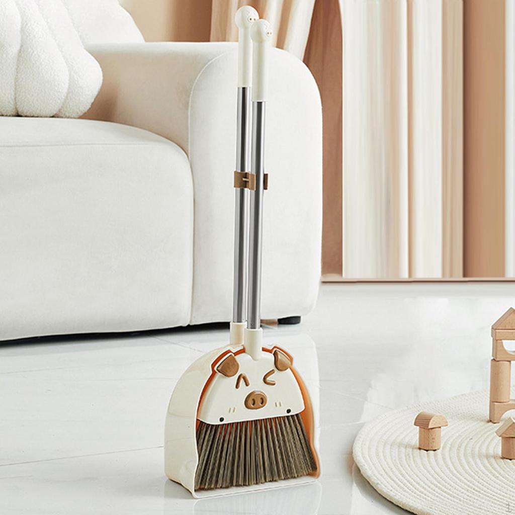 Children's Broom Dustpan Set, Cleaning Funny Little Household Helper