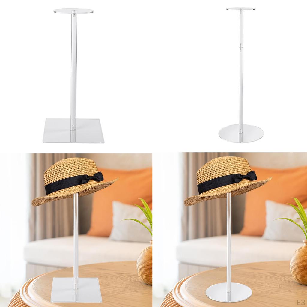 Acrylic Hat Display Stand Baseball Rack Decor, Wig Holder,Wig for