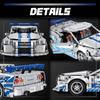 Technické MOC 42210 God of War GT -R34 Sportovní auto Stavebnice LED RC Sada Nejlepší Dárek pro Hosty na Halloweenskou, Vánoční, Narozeninovou Oslavu