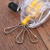 Key Chain Portable Anti-lost Steel Wire Retractable Fishing Reel Keyring for Fisherman