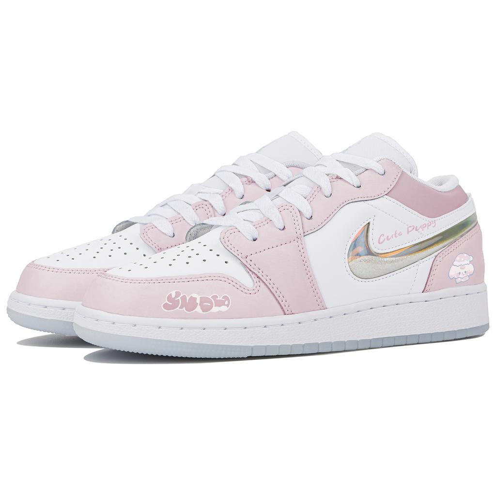 Jordan Low top Vintage Basketball Shoes GS White Pink FQ9112-100 (Team4-)