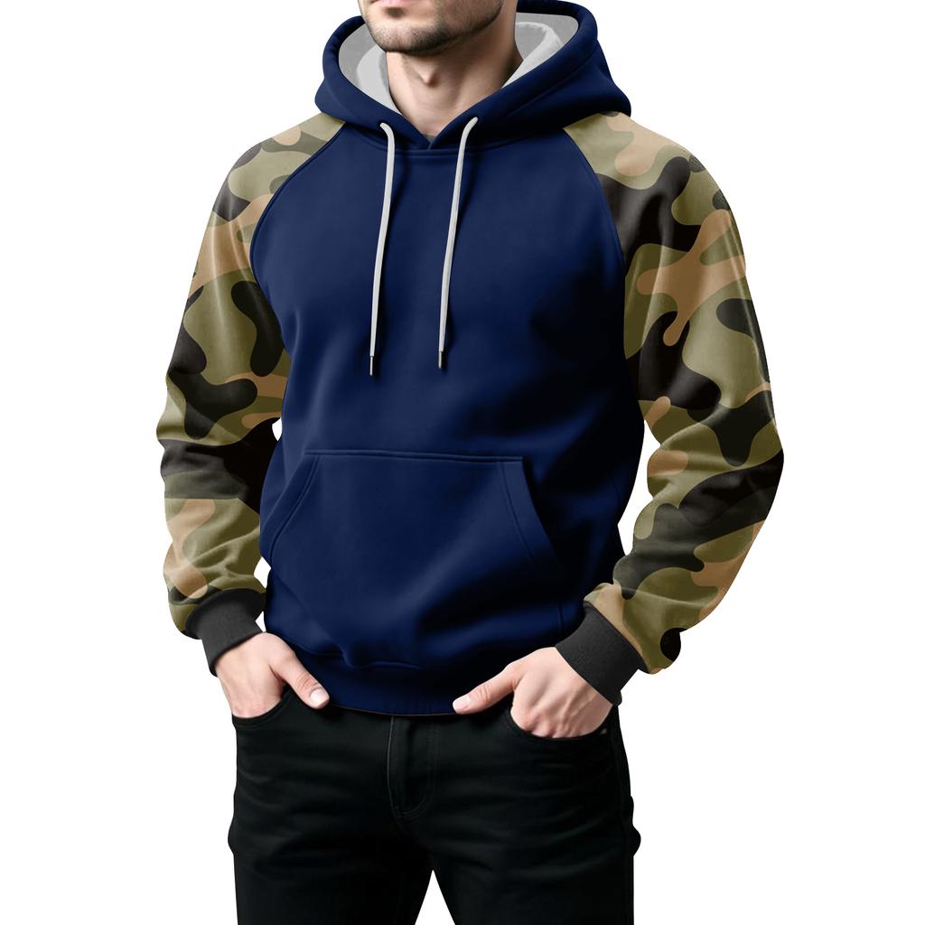 Men's Camouflage Sweatshirt Hoodie Men's Sports Large Size Casual Sweatshirt