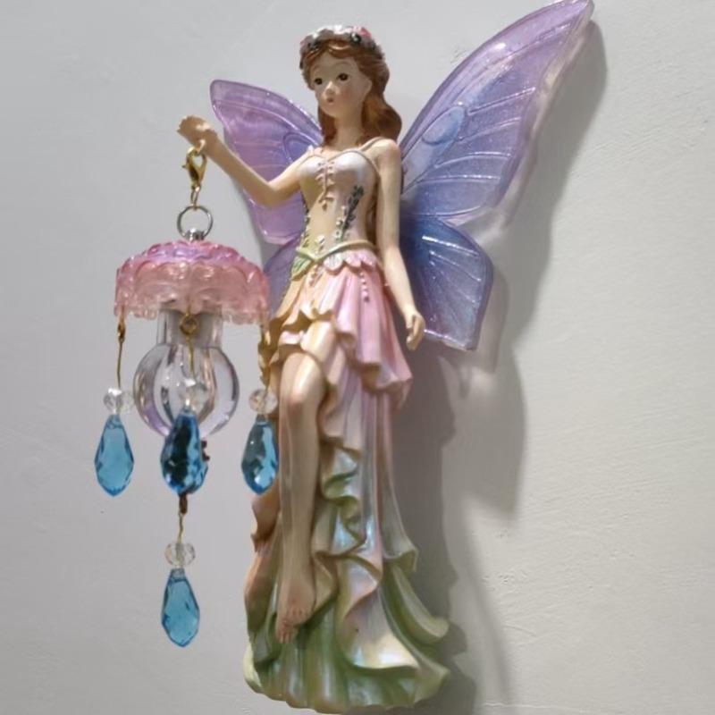New Model Spirit Wall Lamp Home Decoration Item, Office, Bedroom, Corridor Pendant, Fairy Flower Resin Creative Design