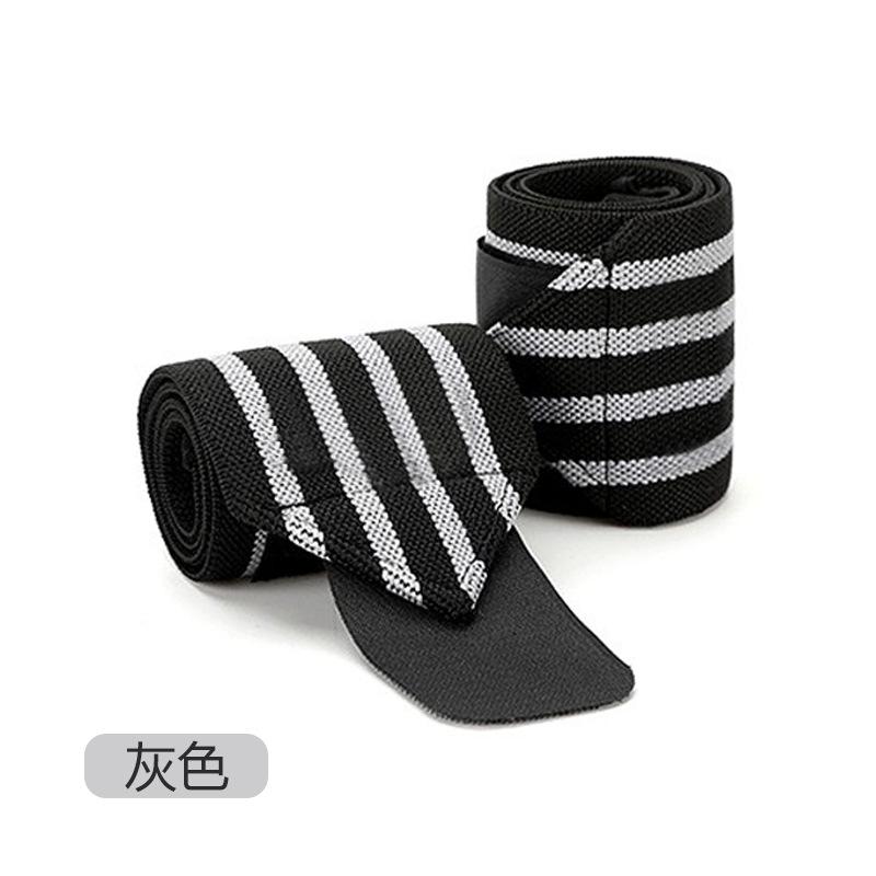 Sports Pressurized Straps, Elastic Wrist Protection, Pressurized Weight Lifting, Sports Wrist Guards, Bandages Wrapped Around Wrist Guards Anti Sprain 4 stripes gray single
