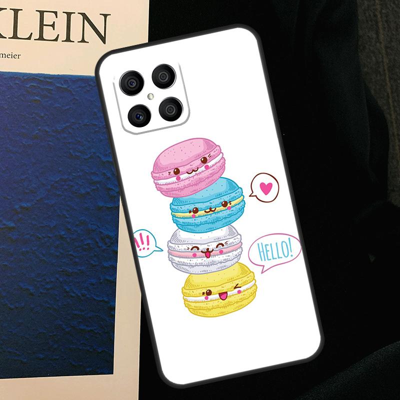 Macarons Kuchen Dessert Niedliche Hülle Für Honor X8b X9b X9a X8a X8 X9 X9c 50 70 90 Lite Honor 200 Lite Magic 5 6 7 Pro Abdeckung