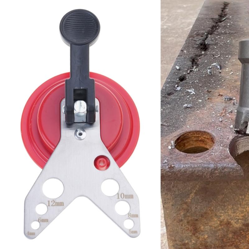 Guida di perforazione efficiente per granito e piastrelle con base a ventosa, strumento di posizionamento per la creazione di fori sicura e precisa