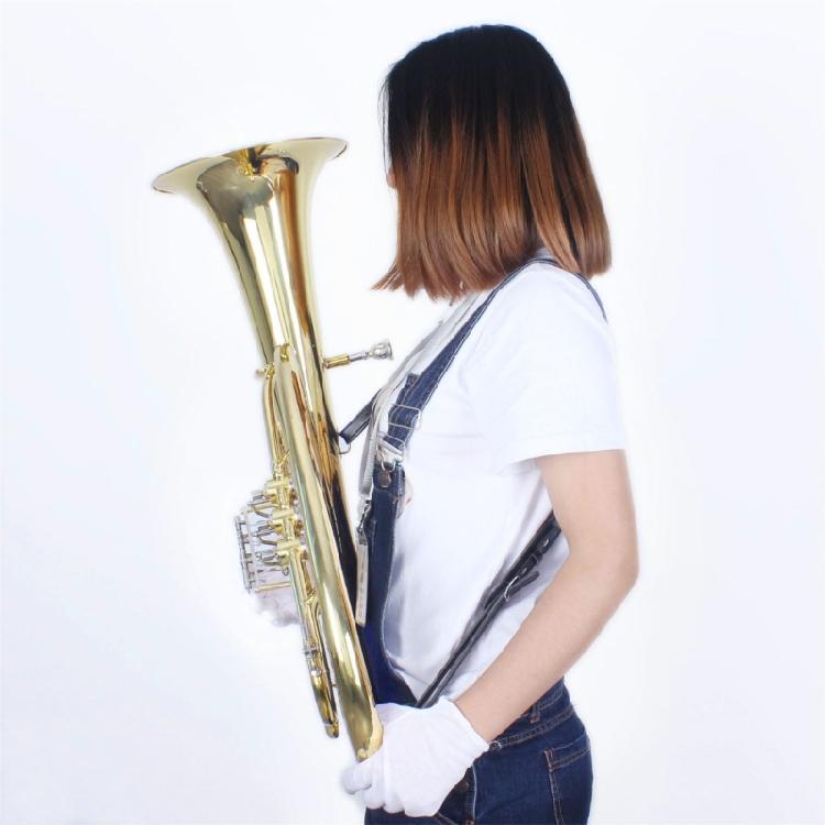 Adjustable Soft Leather Tuba Strap Padded Tuba Belt Hugging Strap Replacement Tuba Shoulder Strap Gift for Musicians