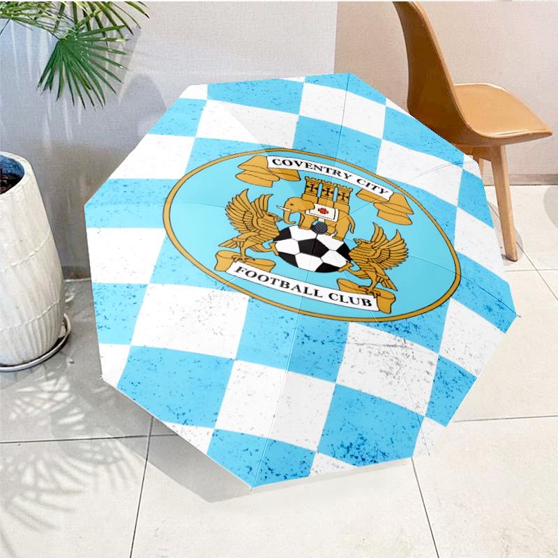 Newcastle United Crest Printed Automatic Umbrella, 8-Frame for Travel, camping, Casual Umbrella, Essential Gift for for family and friends