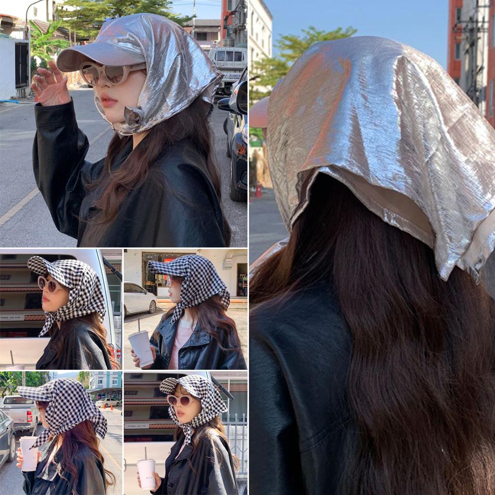 French Retro Sun Hat Quick Drying Peaked Cap Fashion Headscarf Hat for Women Spring and Summer