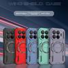 KEYSION Hollow Heat Dissipation Case for Xiaomi 15T Pro 5G Silicone+PC Magnetic Cooling Shockproof Phone Cover for Xiaomi 15T