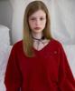 ROSEFRANTZ Fur V-Neck Knit [Red]