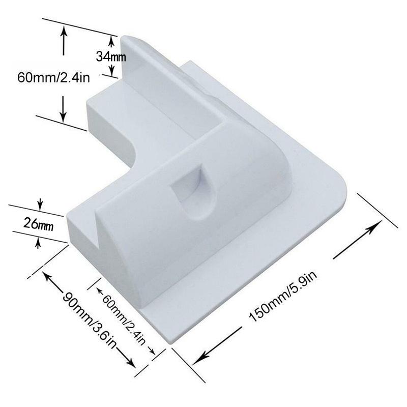 Soporte de Montaje para Panel Solar Instalado en RV Caravana Camper Cubierta de Yate Plástico ABS Impermeable Soporte Solar
