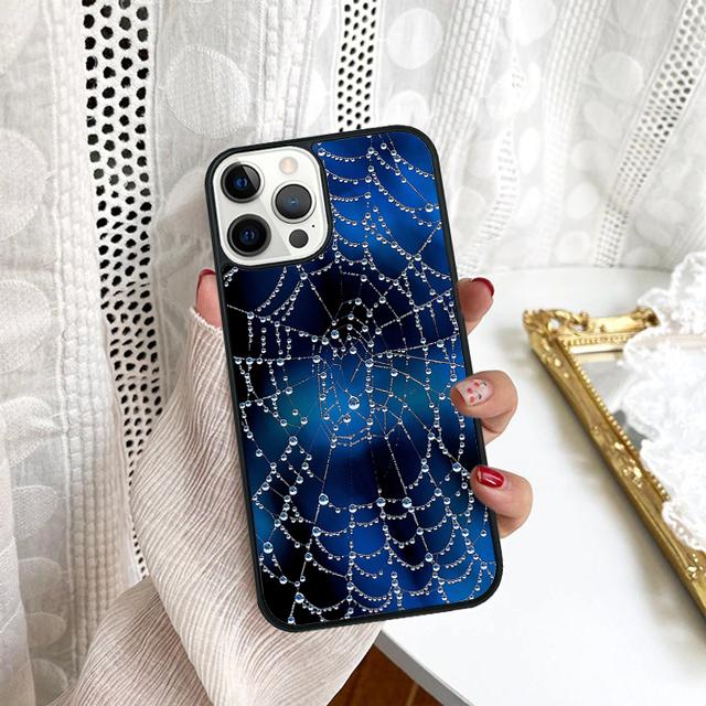 Spider Web Phone Case For Samsung Galaxy S10 S22 S23 S24 Note 10 20 Lite S20 Plus S21 Ultra Back Cover