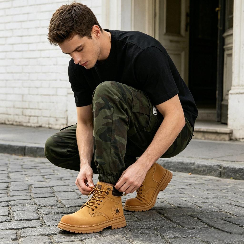 Men's Summer Camo Joggers - European Size Trendy Loose Fit for Outdoor Sports & Casual Wear