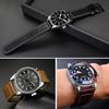 20mm 22mm Genuine Leather with Nails Watchband For Hamilton Khaki  H77616533 H70615733 Series Men's Watch Band Strap Wristband