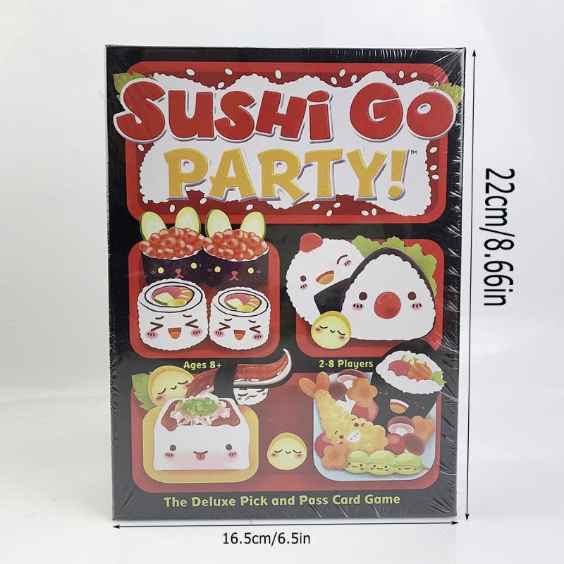 1 Box Fun Card Game Sushi Go Family Gathering Board Game Card Sushi Go Party Card Games Deck Roll Creative Holiday Gift