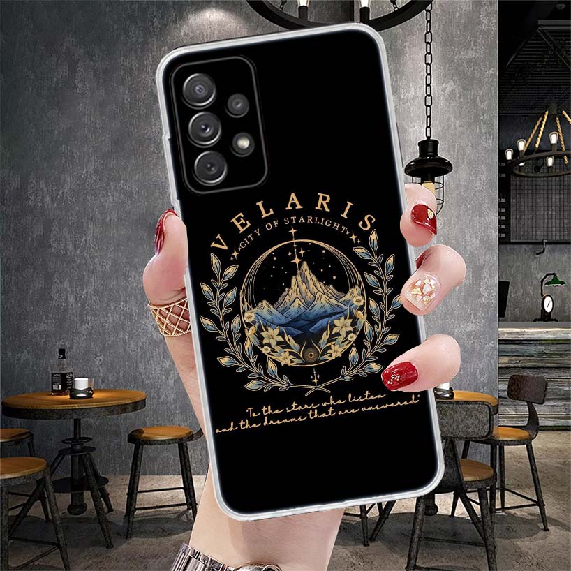 A Court of Mist Fury Sarah J Maas Soft Phone Case For Samsung Galaxy A13 A14 A15 A16 A17 A53 A54 A55 A56 A57 A33 A34 A35 A36 A37