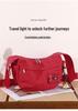 Versatile Large Capacity Nylon Crossbody Bag for Female Students – Lightweight Dumpling Shoulder Bag