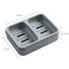 2 Pcs Rectangle Bathroom Soap Dishes 2 Colours Soap Holder Easy To Use Bar Soap Holder  Kitchen Sink
