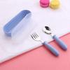 Baby Fork And Spoon 3 Set, With Travel Safe Carry Case For Kids