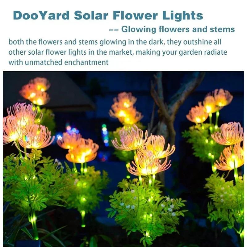 LED Solar Outdoor Garden Lights Waterproof Garland Light Garden Lawn Street Christmas Party Decora Solar Powered Flowers Lamp