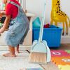 Kids Broom Dustpan Set Little Housekeeping Helper Set House Cleaning Gifts Cleaning Sweeping Play Set for Age 3-6 Girls Boys