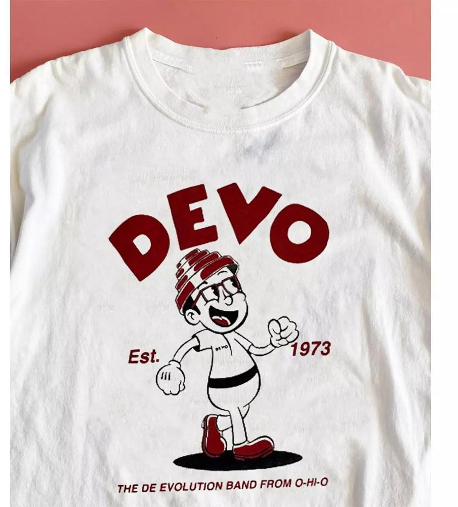 

Devo Band Unisex White Men And Women T Shirt Size S-5XL Unisex T-Shirt XXL