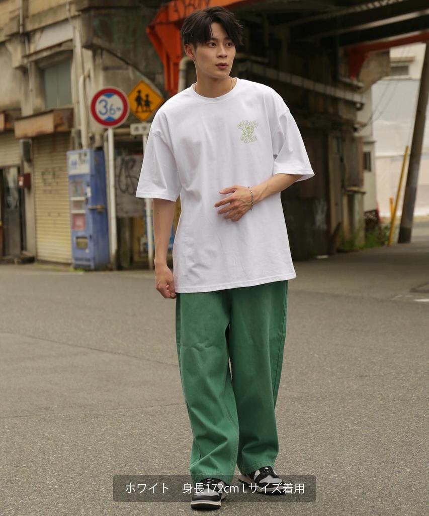 IMPROMES Casual SIDEWAYSTANCE Leaf Short Sleeve T-Shirt, Men's, Red