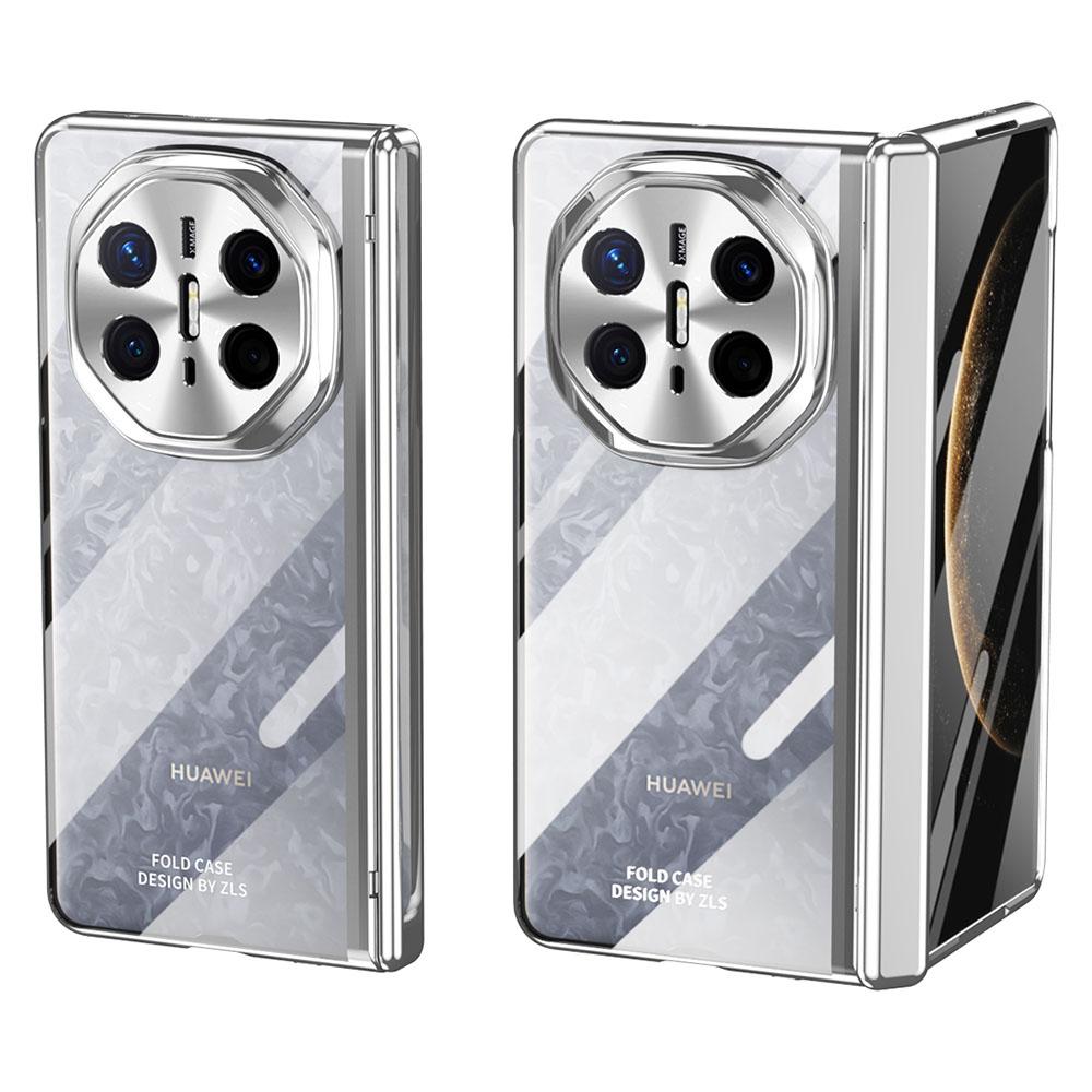 

For Huawei Mate X6 Case Electroplating PC Folding Phone Cover Silver