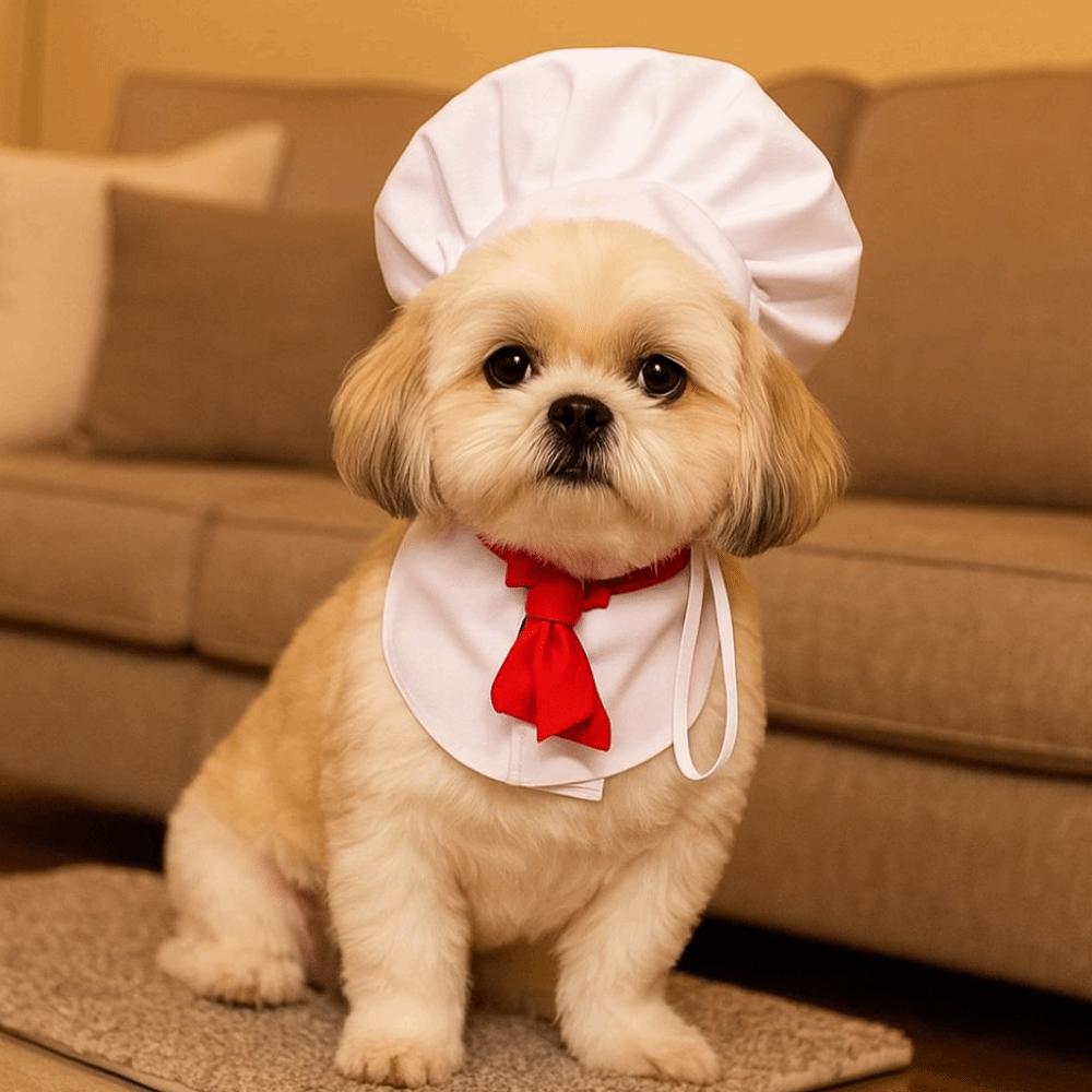 Creative Cute Pet Cooking King Hat Comfortable Adjustable Cat Transformation Dress Stylish Cat Cosplay Hat Pet Events