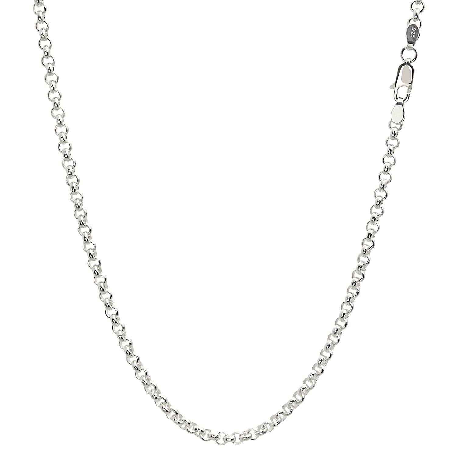 

Ожерелье из цепочки Sears Roll, серебро SV 925, ширина 45 см [Sears] 3,3 мм