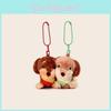 Pack Of Two Dachshund Plush Keychains With Food Design For Cute Bag Decor And Gift Idea