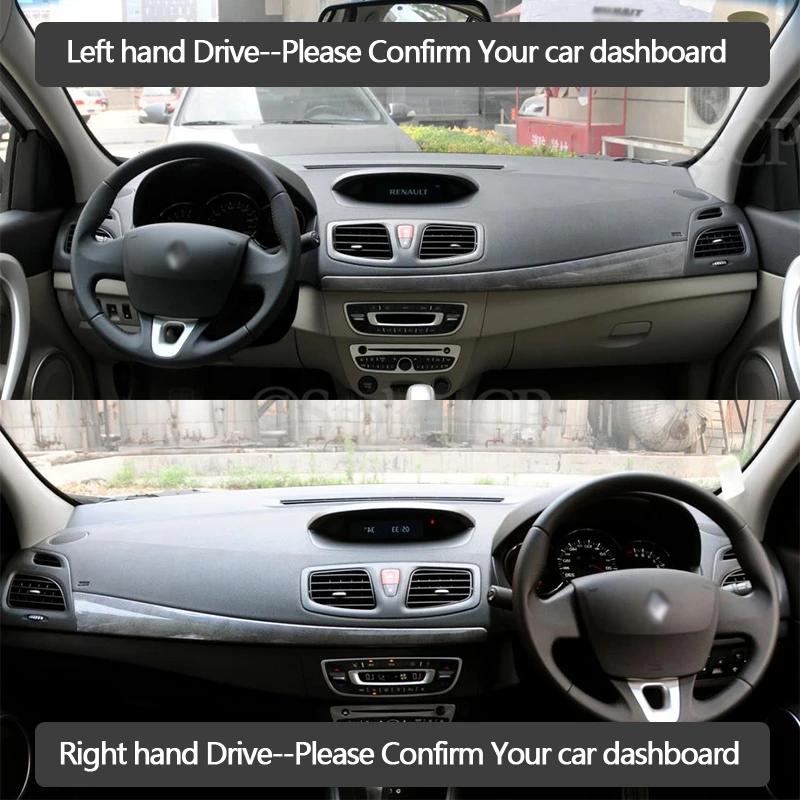 Dashboard Cover Pad Sunshade Dashmat Car Accessories 2012 2014 2015 2016 for Renault Fluence 2009~2017 Samsung SM3 Anti-Slip Mat