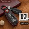 Leather Smart Key Cover For Ford Focus C346 Mondeo Cd391 Escape Cx482 Explorer U625 Mustang S550 Edge Cd539 Lincoln Mkz Key Case