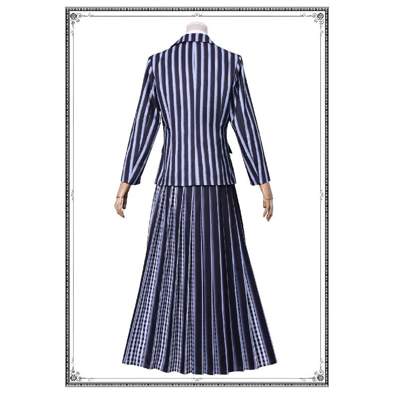 Wednesday Addams Cosplay Costume Uniform Halloween Carnival Party Christmas Play Role Clothes Clothing