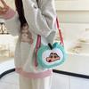 Fleece Bag Women's Messenger Bag Sweet Cartoon Children's Bag Cute Little Girl Doll Shoulder Bag