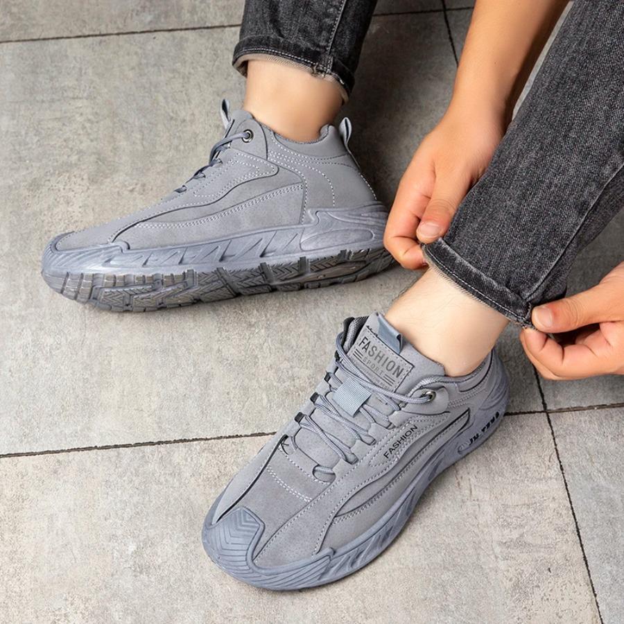 Men's Thick Casual Sports Shoes Non-slip Increase Comfortable Breathable Vulcanized Shoes large Size Spring and Autumn Shoes