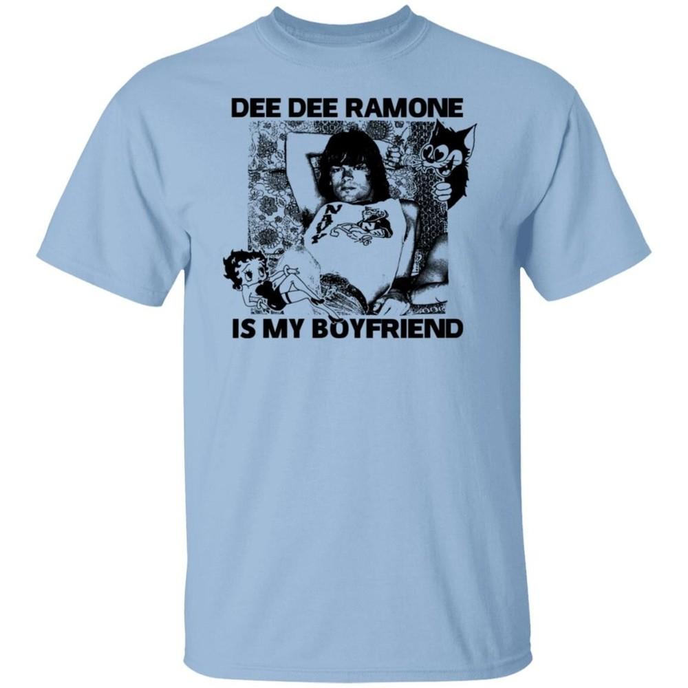 Футболка Dee Dee Ramone Is My Boyfriend Хлопок Унисекс Все Размеры S-4XL M054 Унисекс Футболка XXXXL