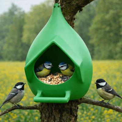 Hanging Wild Bird Feeder Waterproof Feeding Station Garden Bird Feeder Dispenser