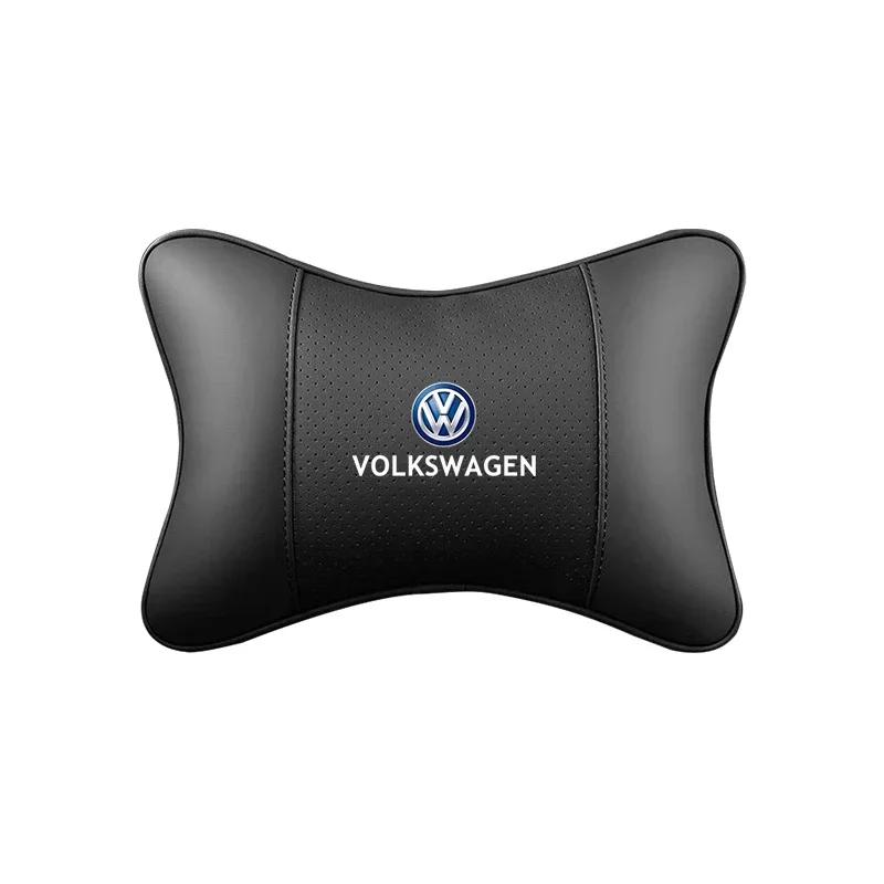 Car Seat Headrest Neck Pillow Head Support For VW Tiguan Arteon Taigo Caddy Sharan Beetle CC Amarok Transporter Caravelle Crafte