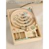 Wooden Pinball Machine Board Games Flipper Automat Mini Pinball Brain Teaser Pinball Table Game Party Social Adult Kids Toy Gift