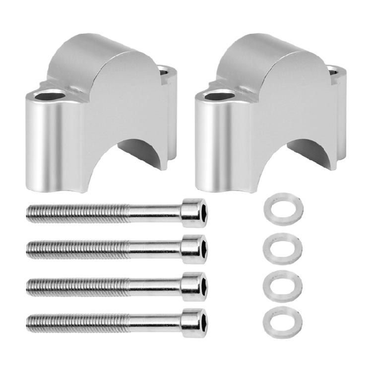 Easy Installation Handlebar Risers for Motorcycle Machined Aluminum 22mm/28mm Universal Comfort Safety Upgrade